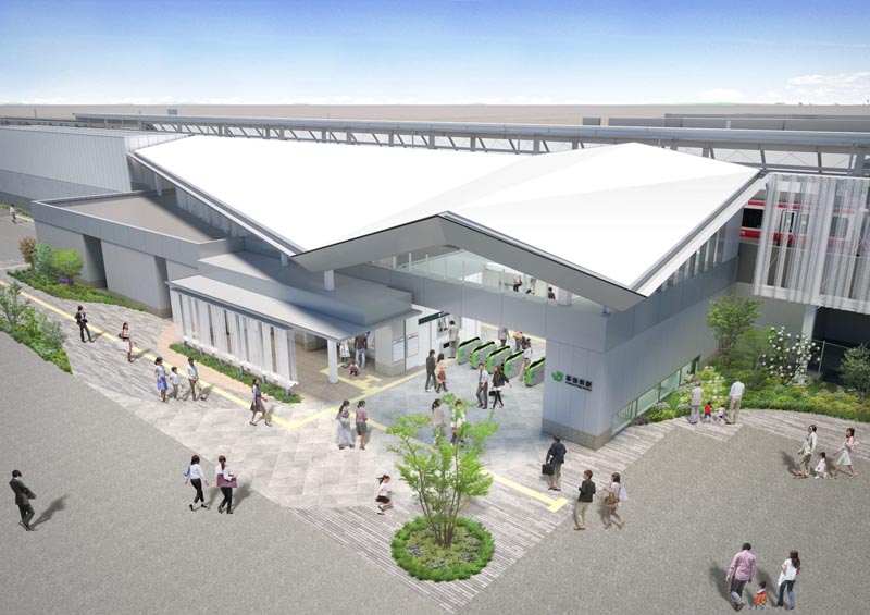 名称が決まった幕張豊砂駅のイメージ図（ＪＲ東日本千葉支社提供）