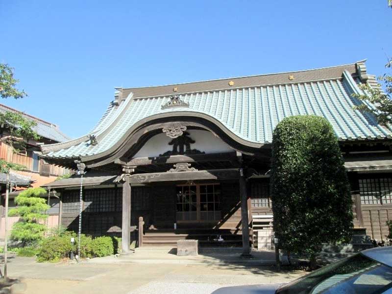 千葉師範学校発祥の地の碑がある常與寺