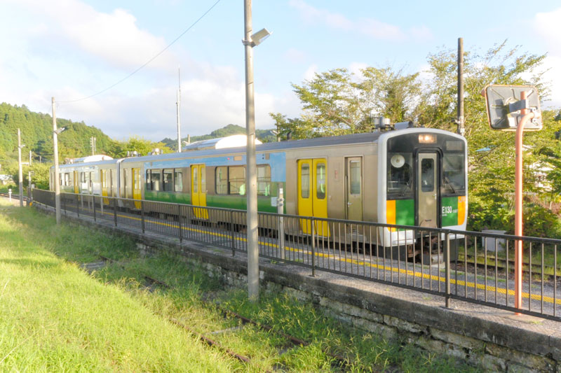 乗客数の落ち込みが深刻なＪＲ久留里線＝君津市の上総亀山駅
