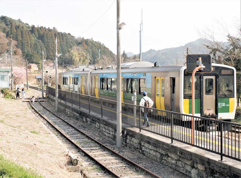乗客数の落ち込みが深刻なＪＲ久留里線＝君津市の上総亀山駅