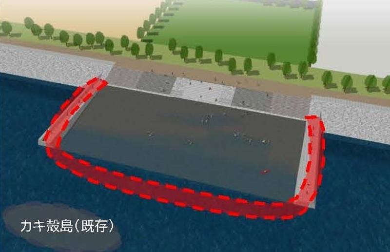 整備予定の干潟のイメージ図=市川市提供