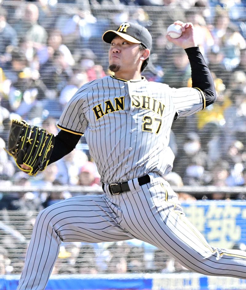 千葉ロッテ戦に先発し５回を無失点に抑えた阪神の伊藤将