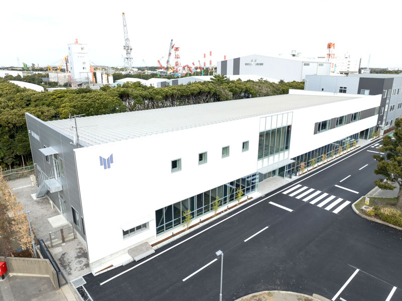 完成した袖ケ浦事業場第一事務所=袖ケ浦市