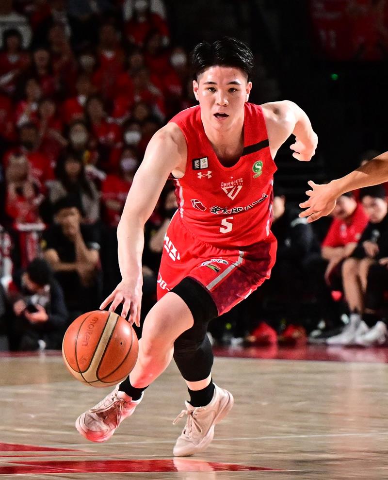 Ｂ１レギュラーシーズン最優秀インプレッシブ選手に選ばれた千葉Ｊ・瀬川